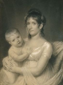 約翰 範德林 Mrs. Daniel Strobel, Jr. (Anna Church Strobel) and Her Son, George 約翰 範德林 Mrs. Daniel Strobel, Jr. (Anna Church Strobel) and Her Son, George
